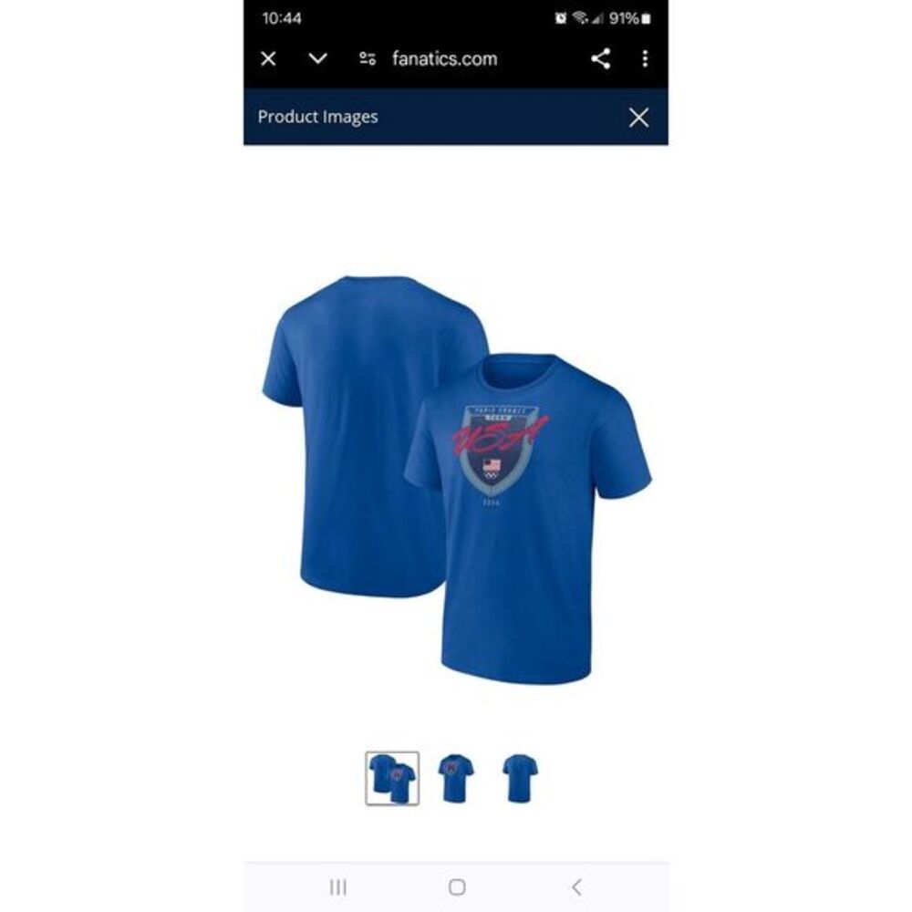 NWT Hot! Hot!!! Team USA 2024 Olympics Paris Shield T-Shirt‎ Size XL